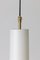 Brass and Opaline Pendant Lamp from Stilnovo, 1960s, Image 8
