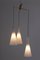 Brass and Opaline Pendant Lamp from Stilnovo, 1960s, Image 2