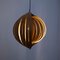 Large Spiral Kinetics Hanging Lamp in Wood, Image 3