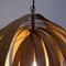 Large Spiral Kinetics Hanging Lamp in Wood 11