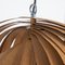 Große Spiral Kinetik Hängelampe aus Holz 10