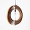 Large Spiral Kinetics Hanging Lamp in Wood 13