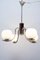 Lámpara de araña Art Déco de cromo y madera, años 30, Imagen 14