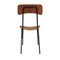 Italienischer Mid-Century Modern Palisander Stuhl aus Holz mit Metallgestell, 1950, 6er Set 4