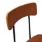 Mid-Century Modern Italian Palisander Chair in Wood with Metalic Structure, 1950, Set of 6 5