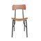 Italienischer Mid-Century Modern Palisander Stuhl aus Holz mit Metallgestell, 1950, 6er Set 7
