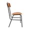 Italienischer Mid-Century Modern Palisander Stuhl aus Holz mit Metallgestell, 1950, 6er Set 3