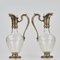 19th Century Glass Jugs with Gilded Silver from Odiot, Set of 2 2