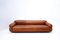 Italian Sesann Sofa in Cognac Leather by Gianfranco Frattini for Cassina, 1970s 11