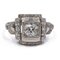 Art Decò Ring aus Platin mit Diamant, 1930er 1