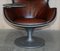 Brown Leather Eurostar Egg Armchairs by Philippe Starck for Cassina, Set of 2 10