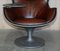 Brown Leather Eurostar Egg Armchairs by Philippe Starck for Cassina, Set of 2, Image 10