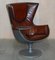 Brown Leather Eurostar Egg Armchairs by Philippe Starck for Cassina, Set of 2 14