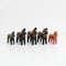 Swedish Folk Dala Horse Toys in Wood, 1960, Set of 5 2