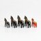 Swedish Folk Dala Horse Toys in Wood, 1960, Set of 5, Image 4