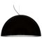 Black Sonora 490 Suspension Lamp by Vico Magistretti for Oluce 5