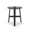 Bronco Black Lacquered Wood Stool by Guillaume Delvigne for Hille 2