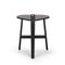 Bronco Black Lacquered Wood Stool by Guillaume Delvigne for Hille, Image 2