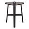Bronco Black Lacquered Wood Stool by Guillaume Delvigne for Hille 1