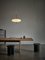 Model 2065 Ceiling Lamp with Black White Diffuser and Black Hardware by Gino Sarfatti for Astep 13