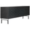 Stained Black Ash Wood Couture Cabinet Sideboard by Färg & Blanche for Bd Barcelona 2