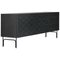 Stained Black Ash Wood Couture Cabinet Sideboard by Färg & Blanche for Bd Barcelona, Image 2