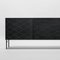 Stained Black Ash Wood Couture Cabinet Sideboard by Färg & Blanche for Bd Barcelona 6