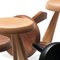 Berger and Meribel Wood Stools by Charlotte Perriand for Cassina, Set of 12 10