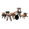 Berger and Meribel Wood Stools by Charlotte Perriand for Cassina, Set of 12, Image 1