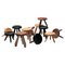 Berger & Meribel Holz Hocker von Charlotte Perriand für Cassina, 12 . Set 1