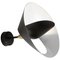 Mid-Century Modern Black Saturn Wall Lamp by Serge Mouille for Editions Serge Mouille 1