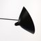 Mid-Century Modern Black Three Rotating Straight Arms Wall Lamp by Serge Mouille for Editions Serge Mouille 6