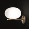 Opaline Glass and Brass Alba Wall Lamp by Mariana Pellegrino Soto for Oluce 5