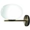Opaline Glass and Brass Alba Wall Lamp by Mariana Pellegrino Soto for Oluce 1