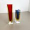 Italian Faceted Sommerso Vases in Murano Glass by Cenedese Vetri, 1970s, Set of 2, Image 3