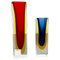 Italian Faceted Sommerso Vases in Murano Glass by Cenedese Vetri, 1970s, Set of 2, Image 1