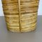 Mid-Century French Bauhaus Paper Bin in Rattan and Brass, 1960s 11