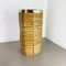 Mid-Century French Bauhaus Paper Bin in Rattan and Brass, 1960s, Image 3