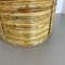 Mid-Century French Bauhaus Paper Bin in Rattan and Brass, 1960s 7