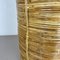 Mid-Century French Bauhaus Paper Bin in Rattan and Brass, 1960s 6