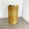 Mid-Century French Bauhaus Paper Bin in Rattan and Brass, 1960s 2