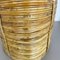 Mid-Century French Bauhaus Paper Bin in Rattan and Brass, 1960s 4