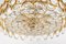 Large German Chandelier in Gilt Brass by Sciolari for Palwa, 1970s, Image 6