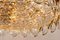 Lampadario grande in ottone dorato di Sciolari per Palwa, Germania, anni '70, Immagine 11