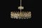 Large German Chandelier in Gilt Brass by Sciolari for Palwa, 1970s, Image 17