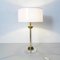 Mid-Century Italian Column-Shaped Table Lamp in Acrylic Glass and Brass, 1970s, Image 9