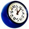 Mid-Century Italian Spherical Blue Plastic Clock Boule from Lorenz, 1960s 2