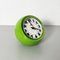 Grüne kugelförmige italienische Mid-Century Uhr aus Kunststoff von Lorenz, 1960er 2