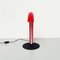 Mid-Century Italian Table Lamp in Red Murano Glass by Mazzega, 1970 2