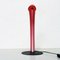 Mid-Century Italian Table Lamp in Red Murano Glass by Mazzega, 1970 9